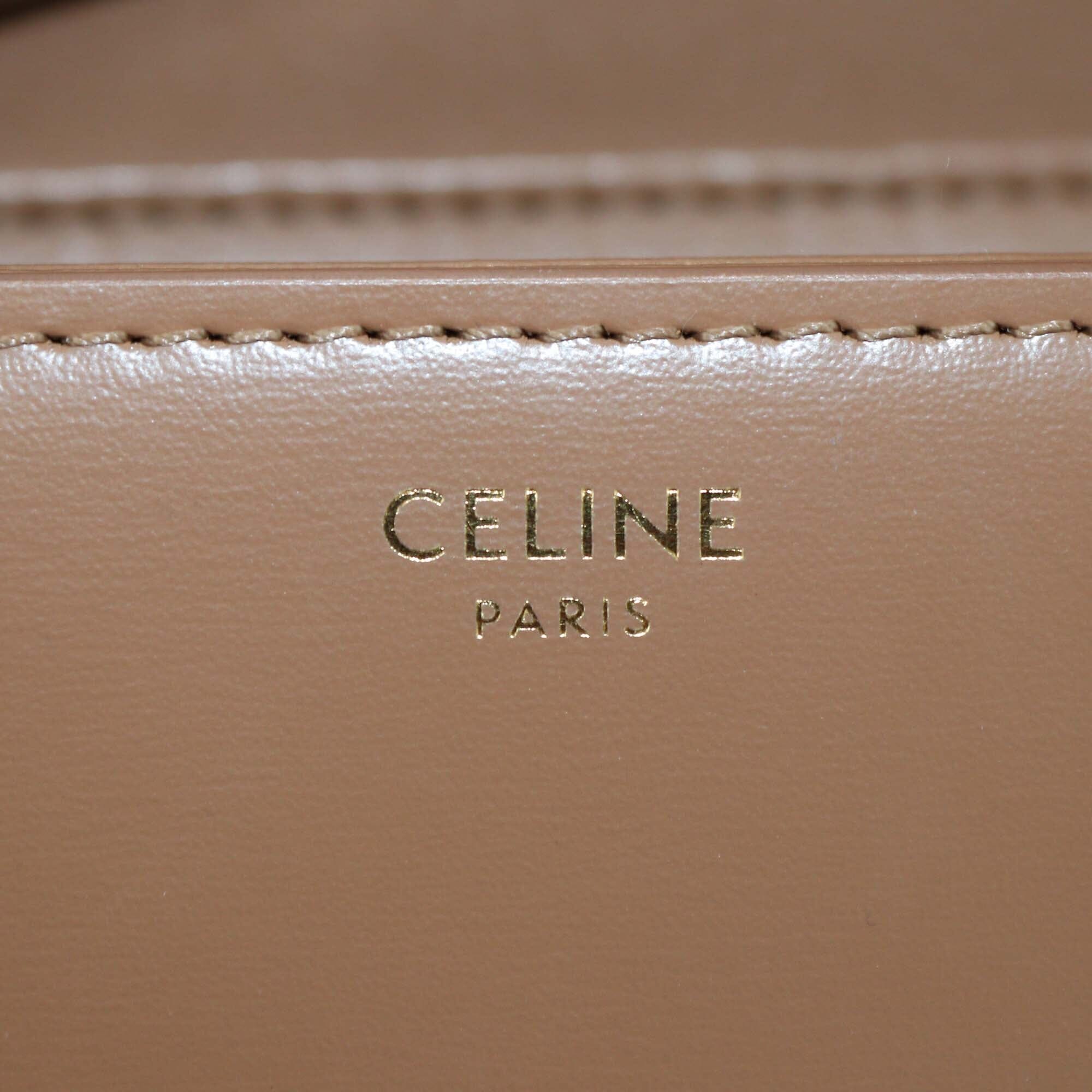 Celine Brown Teen Triomphe Shoulder Bag Womens Celine 