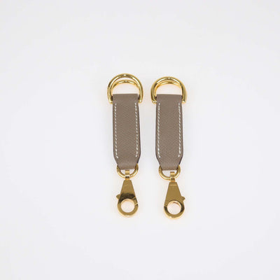 Hermes Etoupe Epsom Leather Attache Soie Strap Attachments