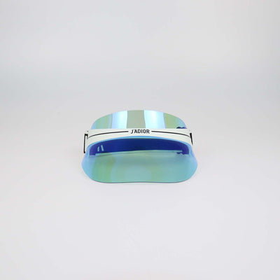 Christian Dior White,Blue DiorClub1 Sun Visor