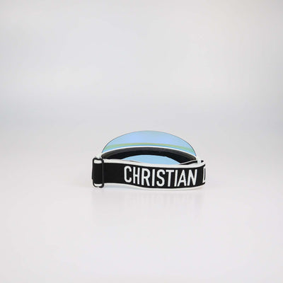 Christian Dior White,Blue DiorClub1 Sun Visor