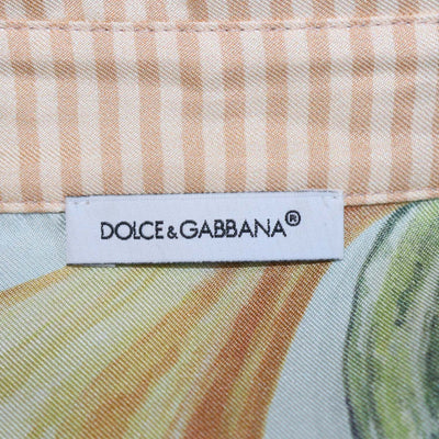 Dolce & Gabbana Kids Multicolor Silk Printed Long Sleeve Shirt