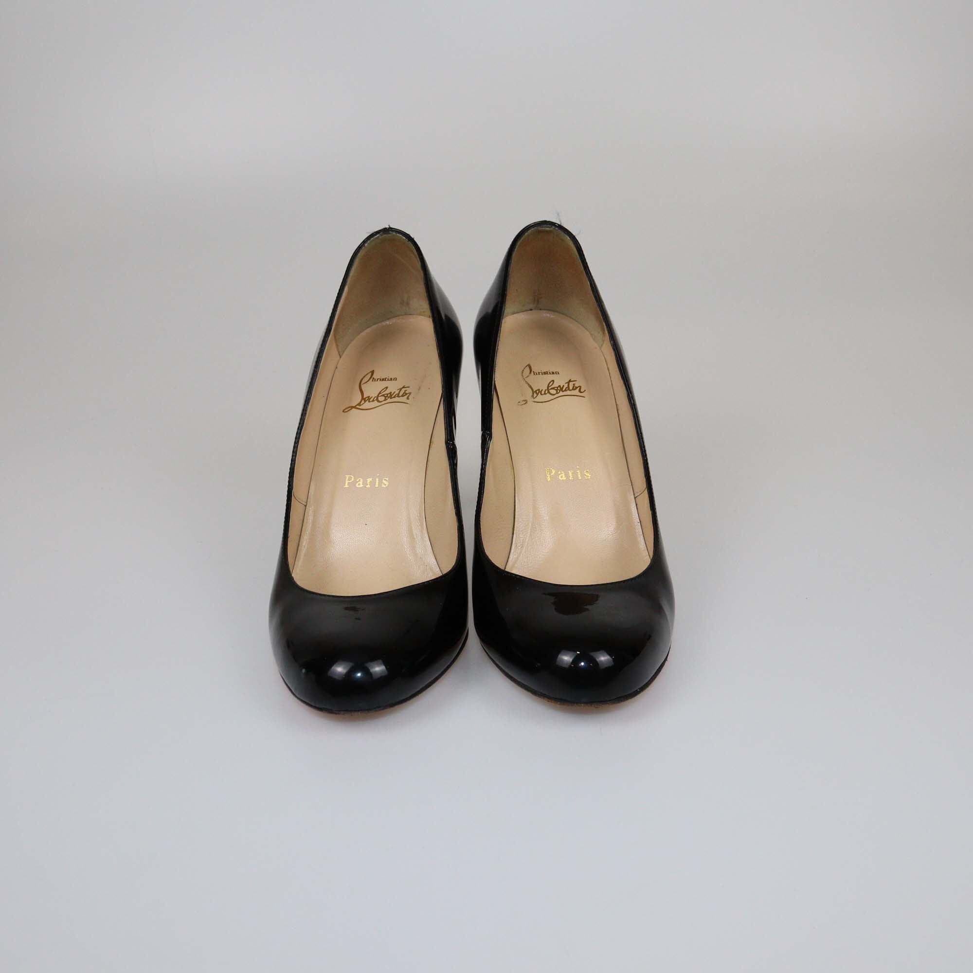 Christian Louboutin Black Simple Pumps Womens Christian Louboutin 