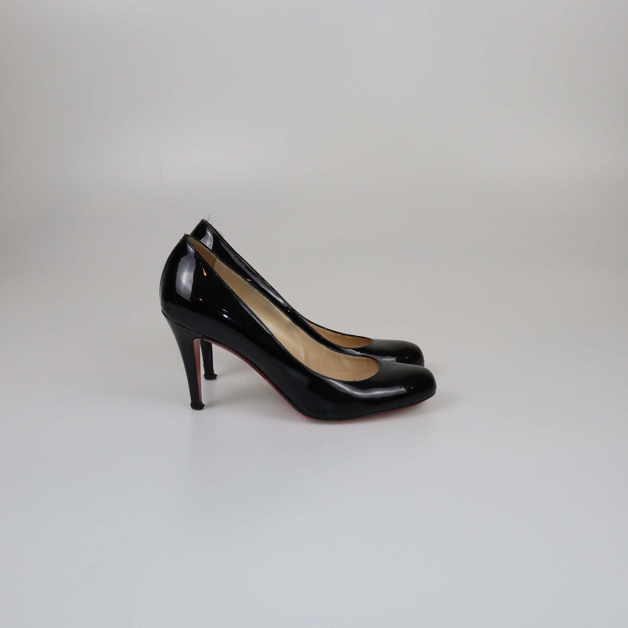 Christian Louboutin Black Simple Pumps Womens Christian Louboutin 