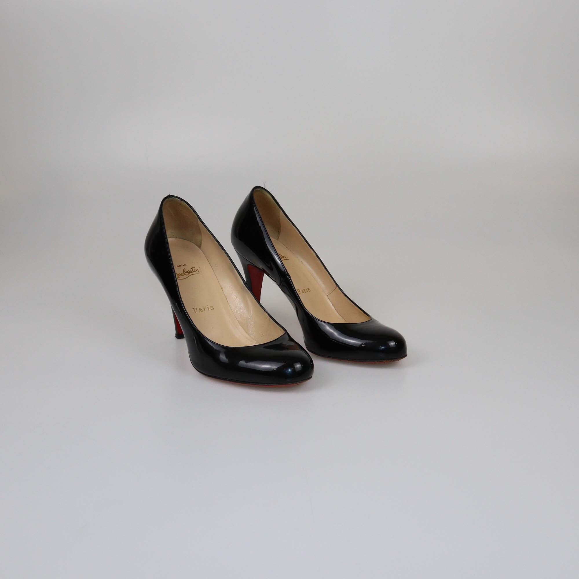 Christian Louboutin Black Simple Pumps Womens Christian Louboutin 