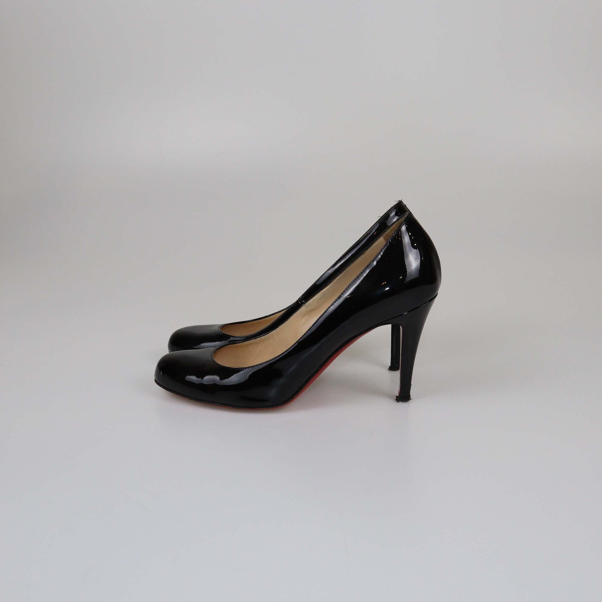 Christian Louboutin Black Simple Pumps Womens Christian Louboutin 