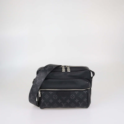 Louis Vuitton Black Monogram Taigarama Canvas Outdoor Messenger Bag