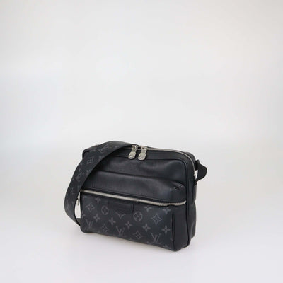 Louis Vuitton Black Monogram Taigarama Canvas Outdoor Messenger Bag