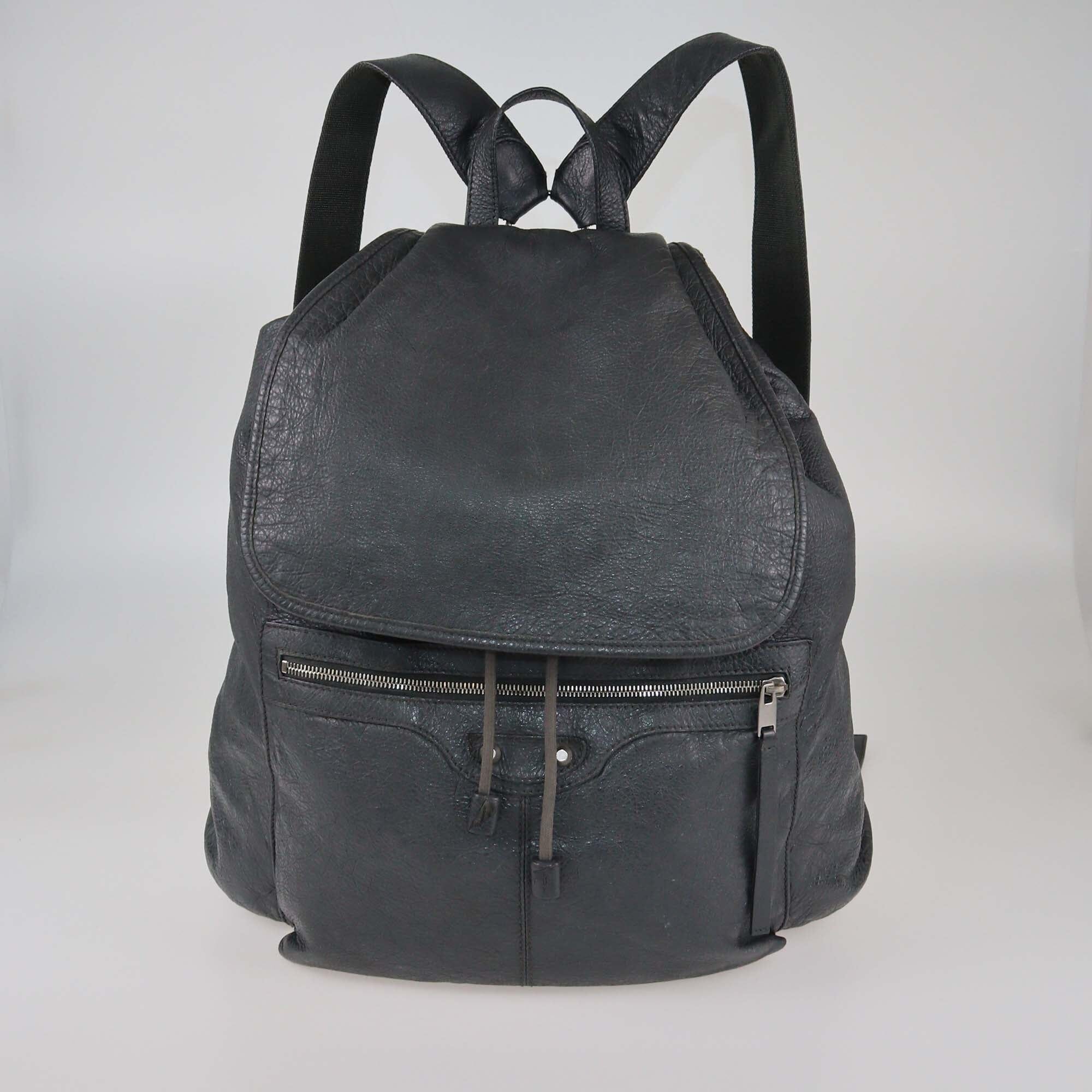 Balenciaga Dark Grey Traveller Backpack Womens Balenciaga 
