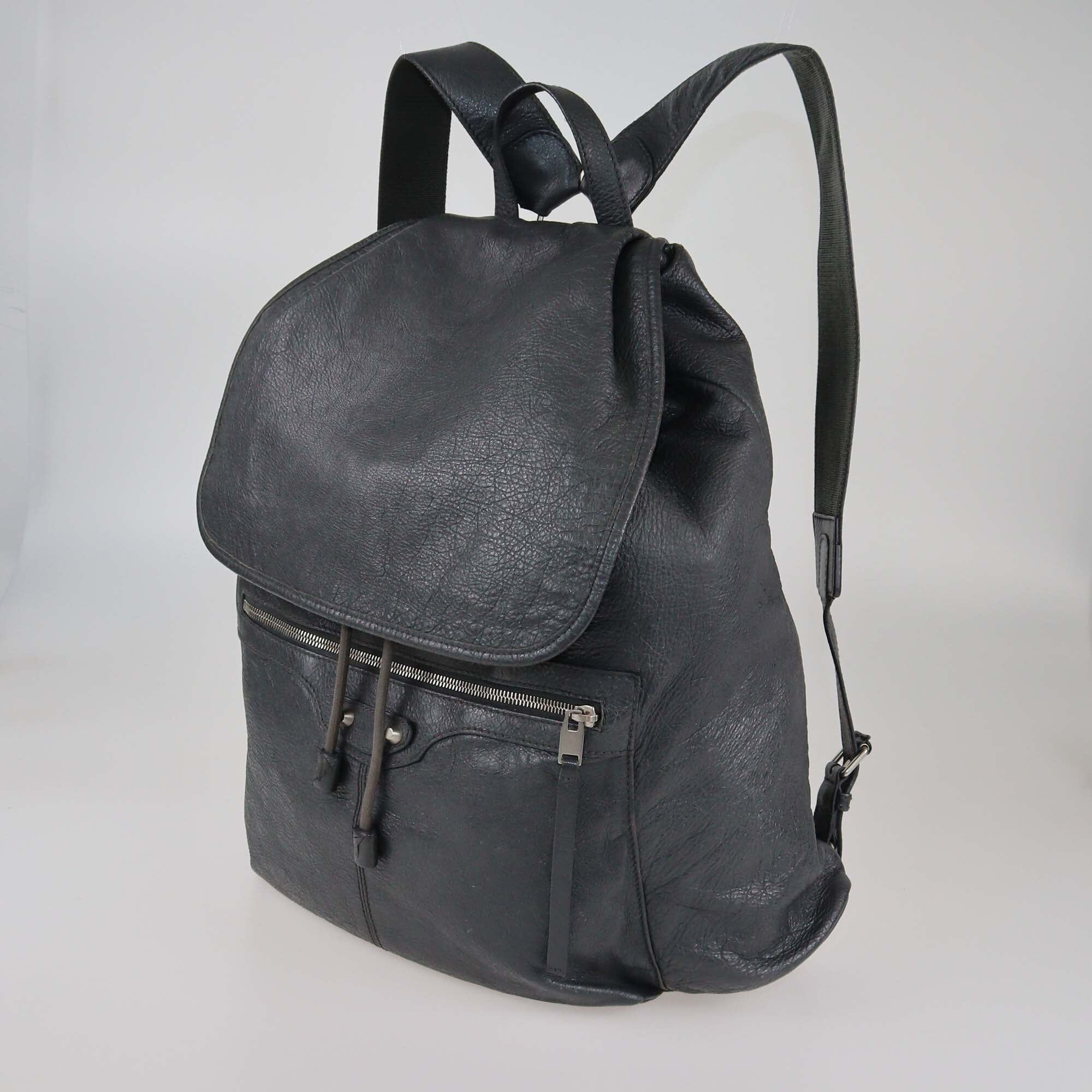 Balenciaga Dark Grey Traveller Backpack Womens Balenciaga 