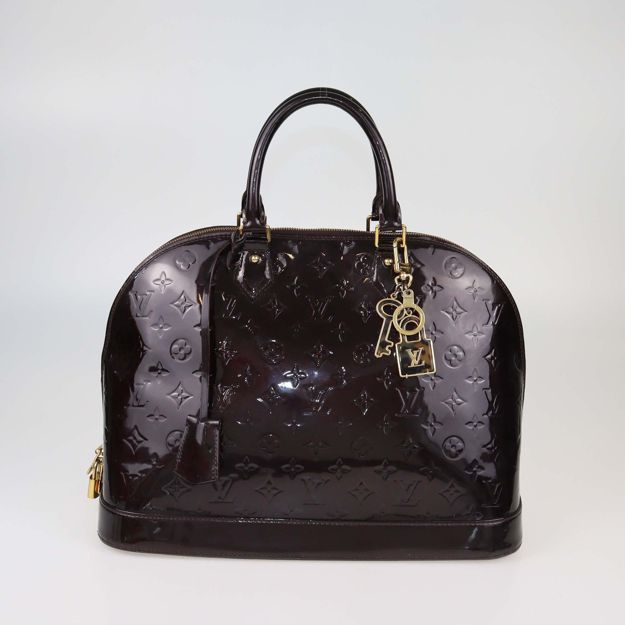 Louis Vuitton Amarante Monogram Vernis Alma GM Bag