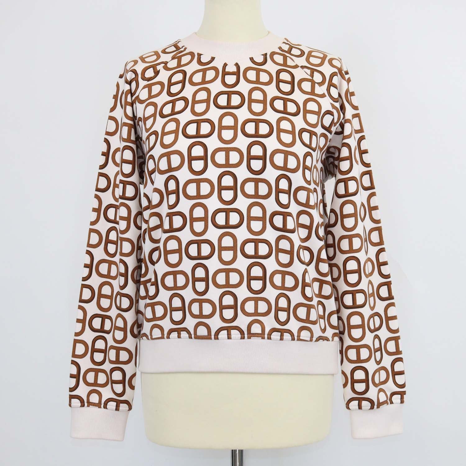 Hermes Ecru Cotton Chaine D'Ancre Sweatshirt