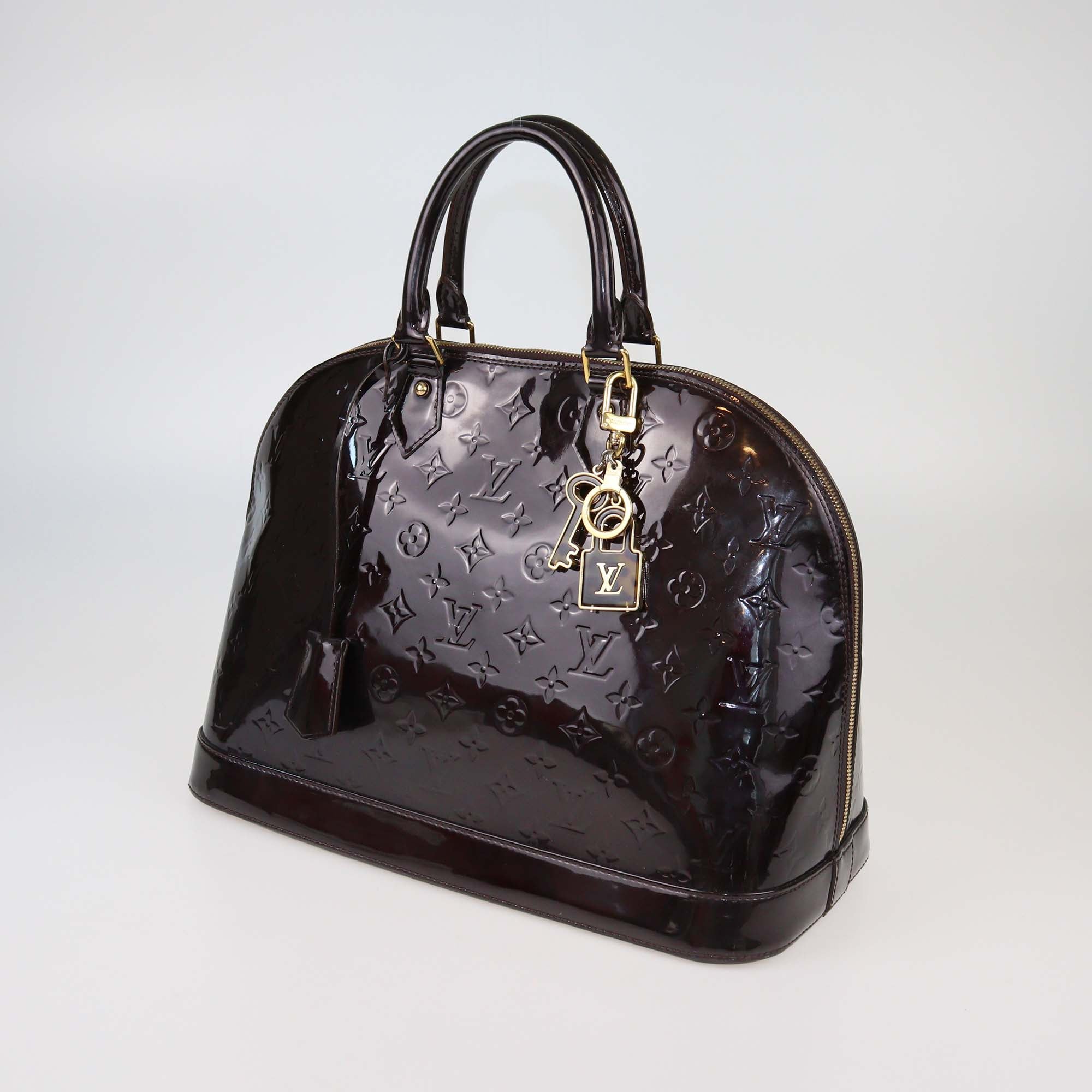 Louis Vuitton Amarante Monogram Vernis Alma GM Bag