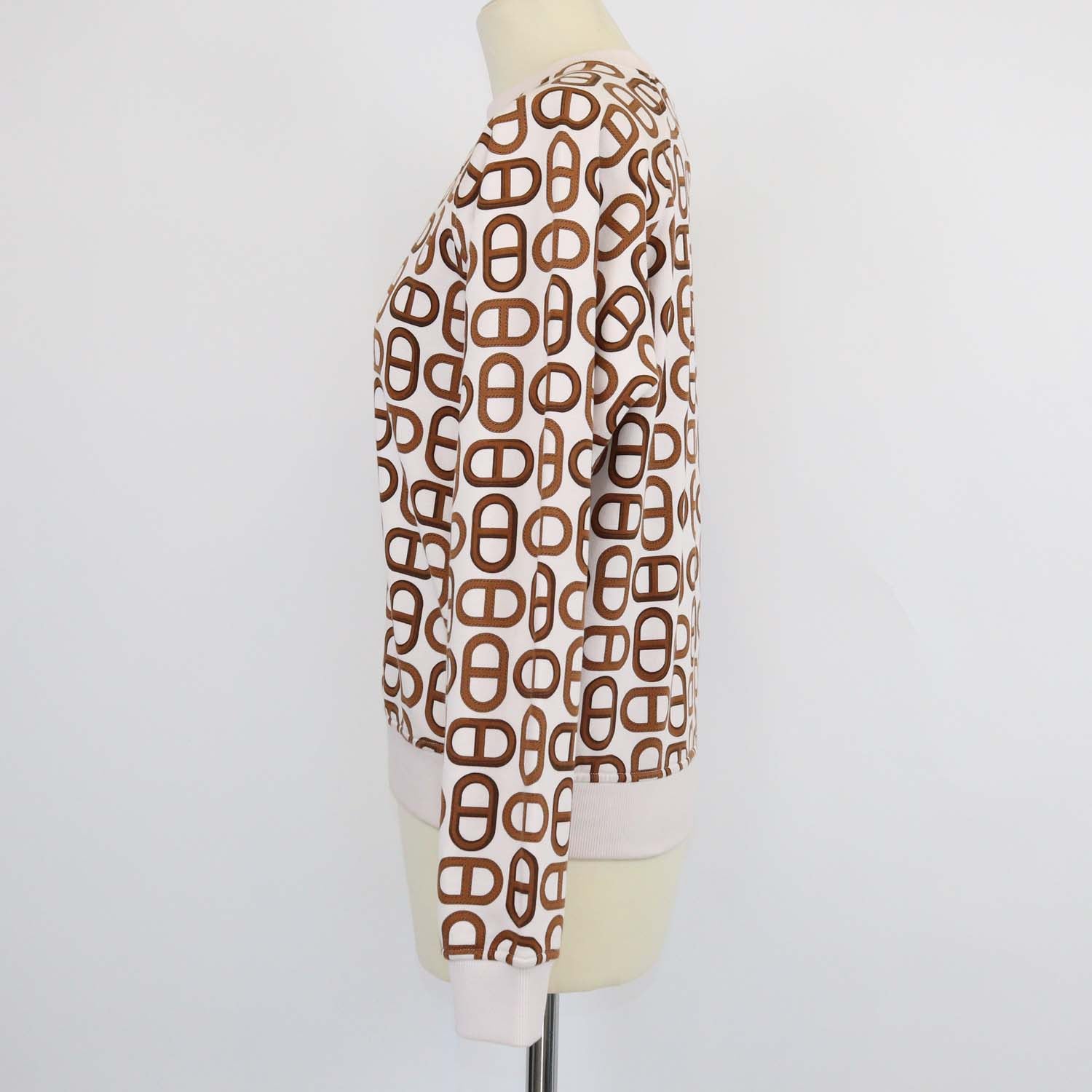 Hermes Ecru Cotton Chaine D'Ancre Sweatshirt