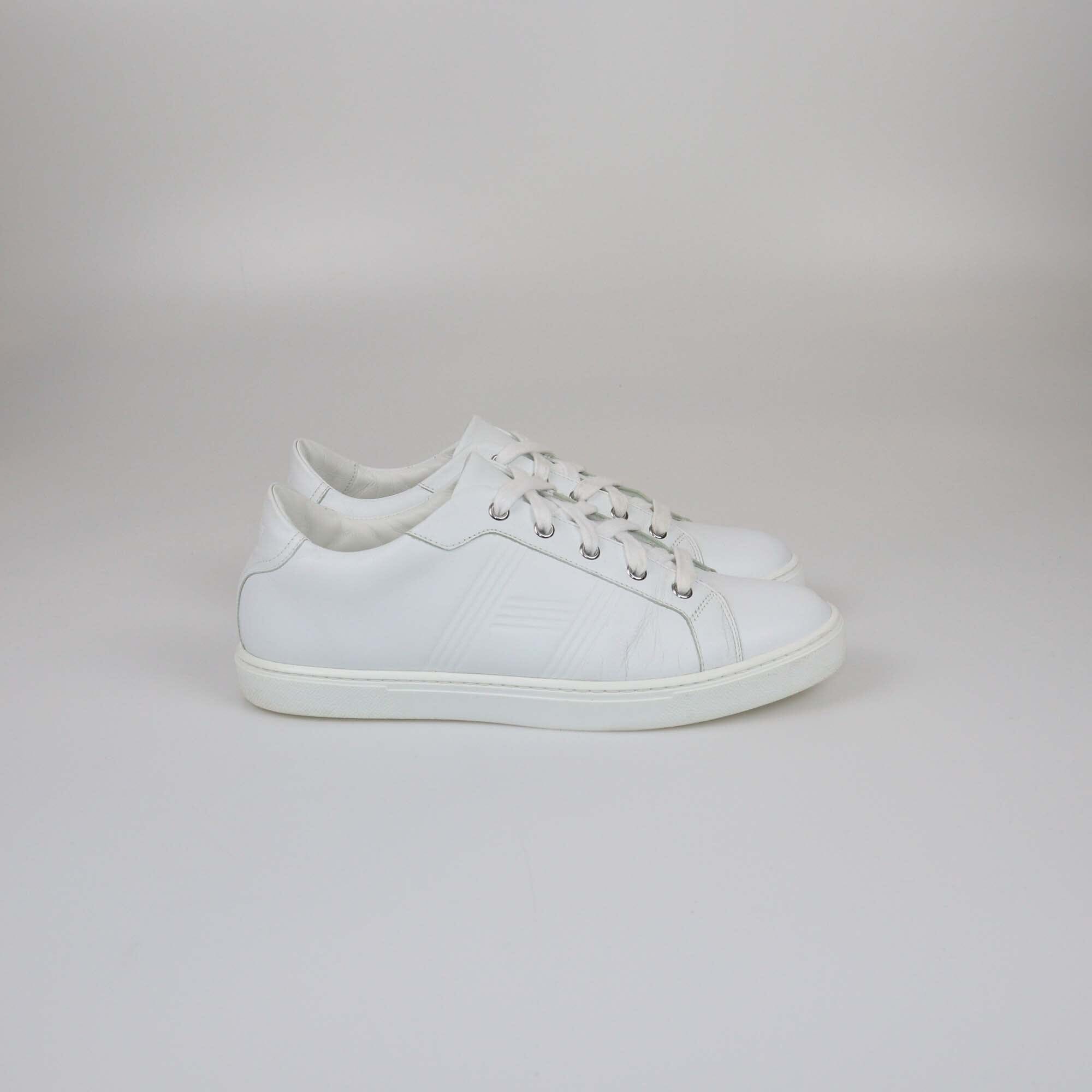 Hermes White Advantage Low Top Sneakers Womens Hermes 