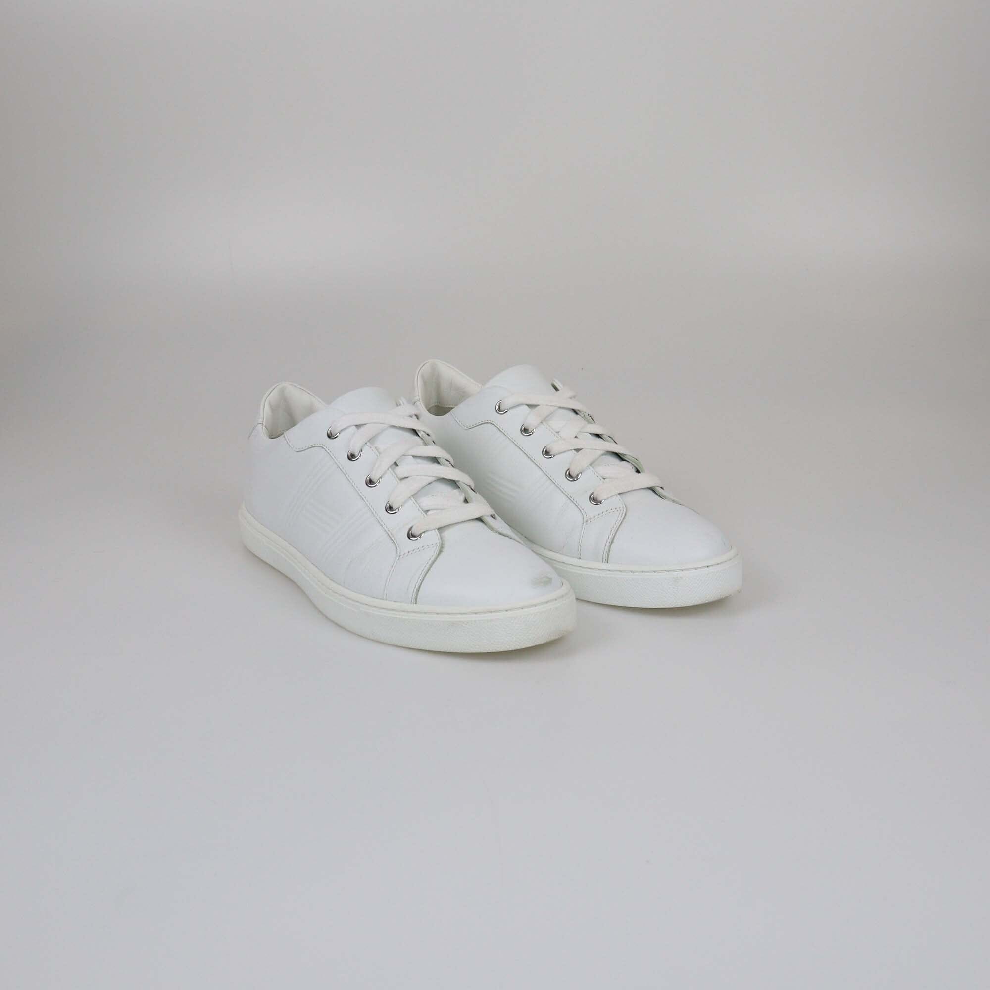 Hermes White Advantage Low Top Sneakers Womens Hermes 