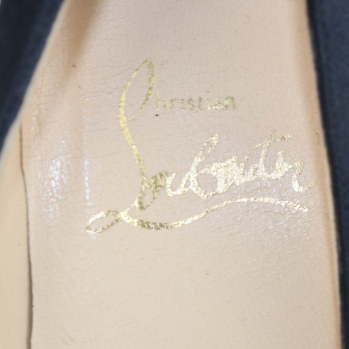 Christian Louboutin Black Satin Very Prive Peep Toe Pumps