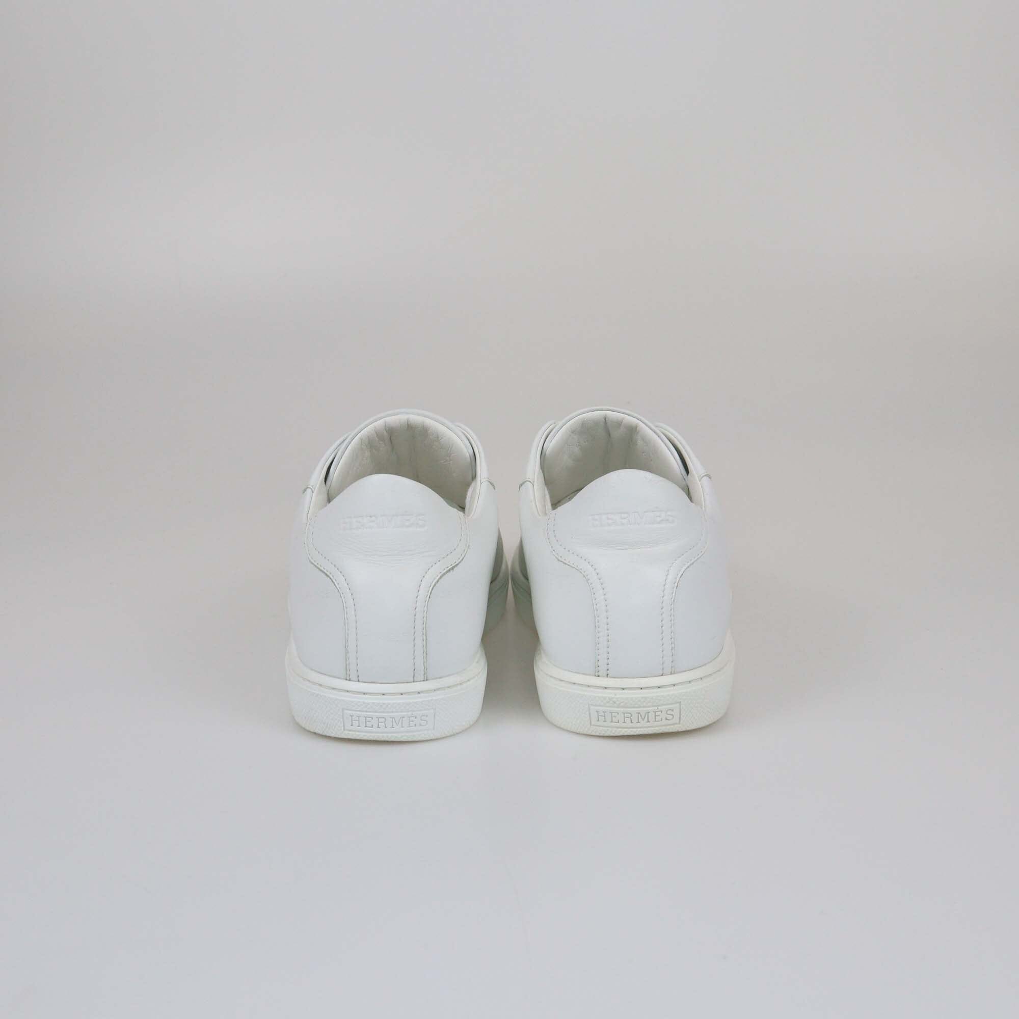 Hermes White Advantage Low Top Sneakers Womens Hermes 