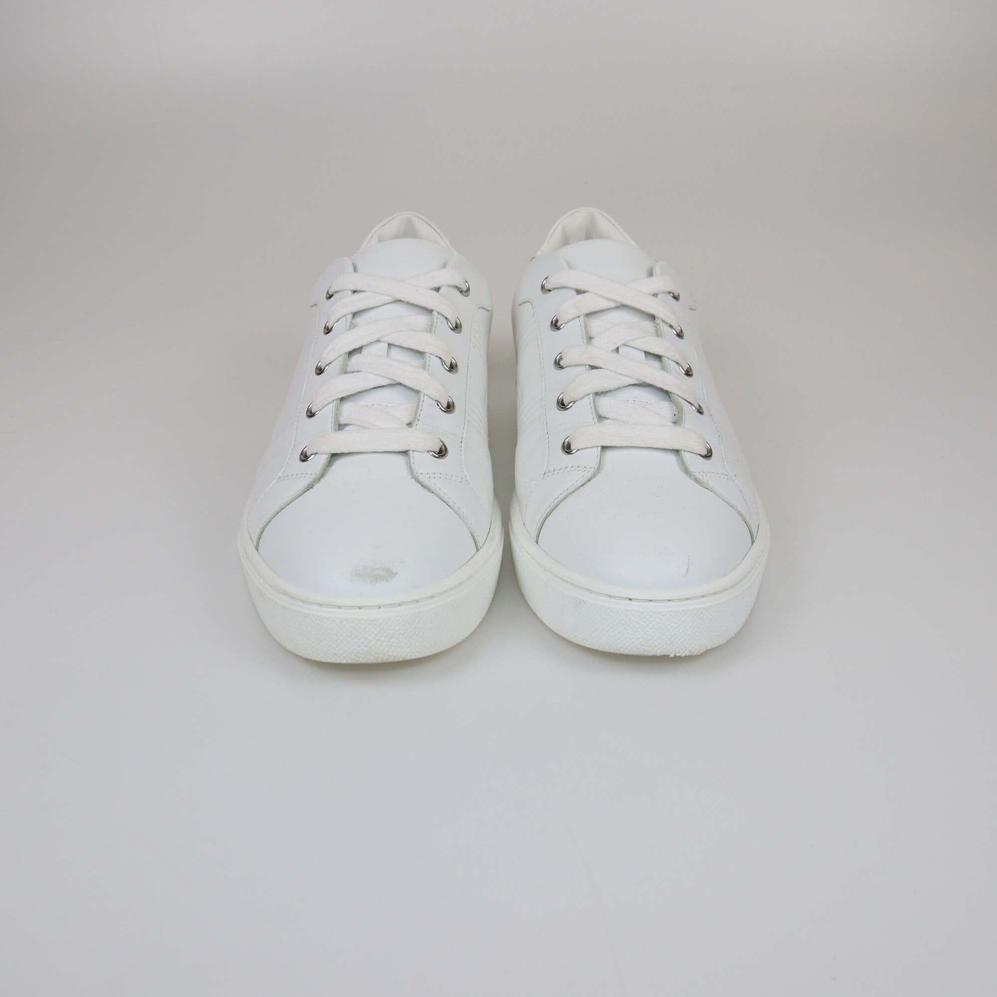 Hermes White Advantage Low Top Sneakers Womens Hermes 