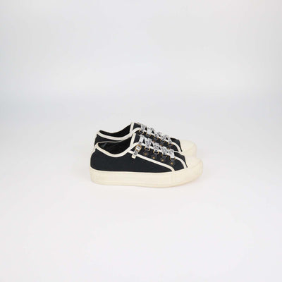 Christian Dior Black Canvas Walk n' Dior Low Top Sneakers
