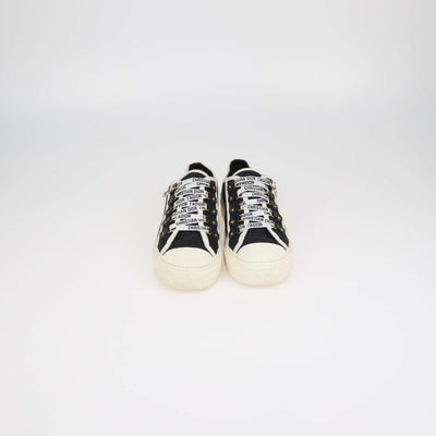 Christian Dior Black Canvas Walk n' Dior Low Top Sneakers
