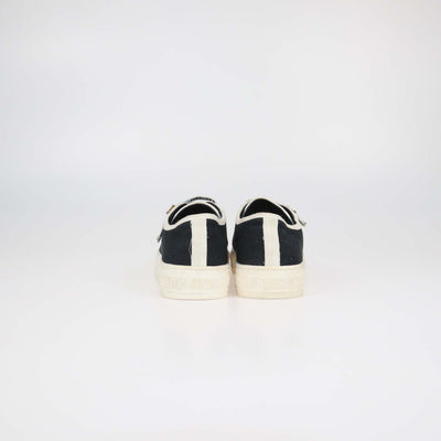 Christian Dior Black Canvas Walk n' Dior Low Top Sneakers