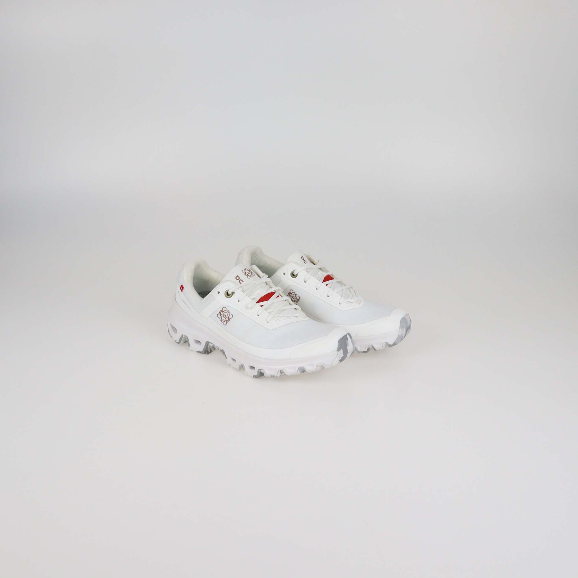 Loewe X On Cloudventure White Canvas Lace Up Sneakers