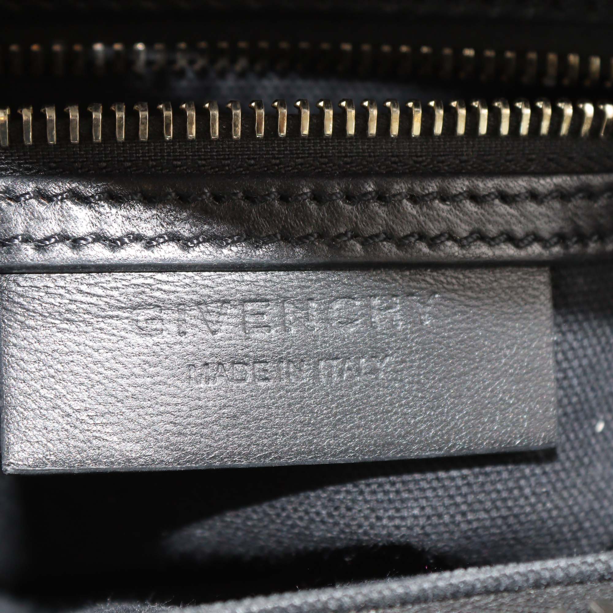 Givenchy Black Croc Embossed Leather Mini Antigona Satchel