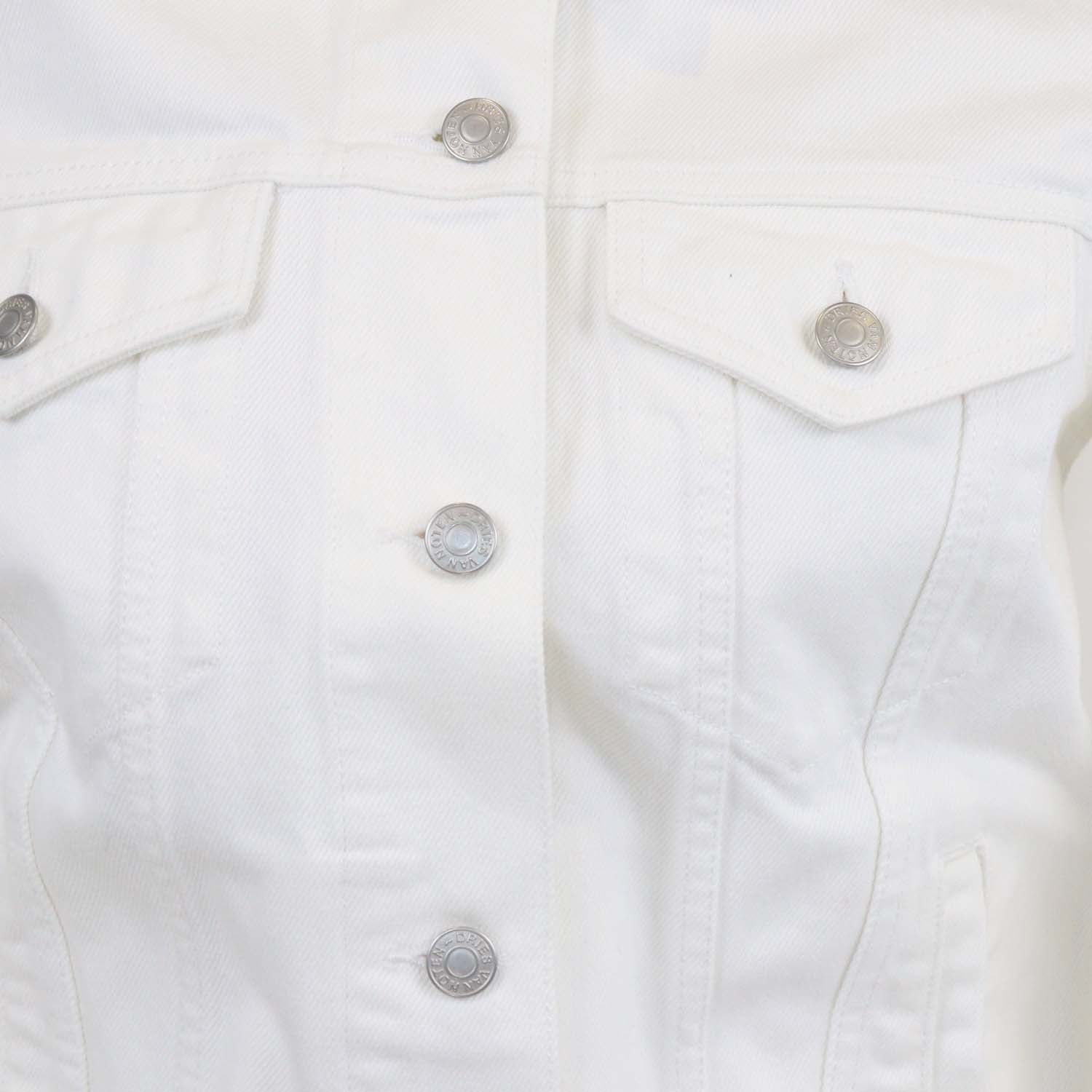 Dries Van Noten White Denim Jacket