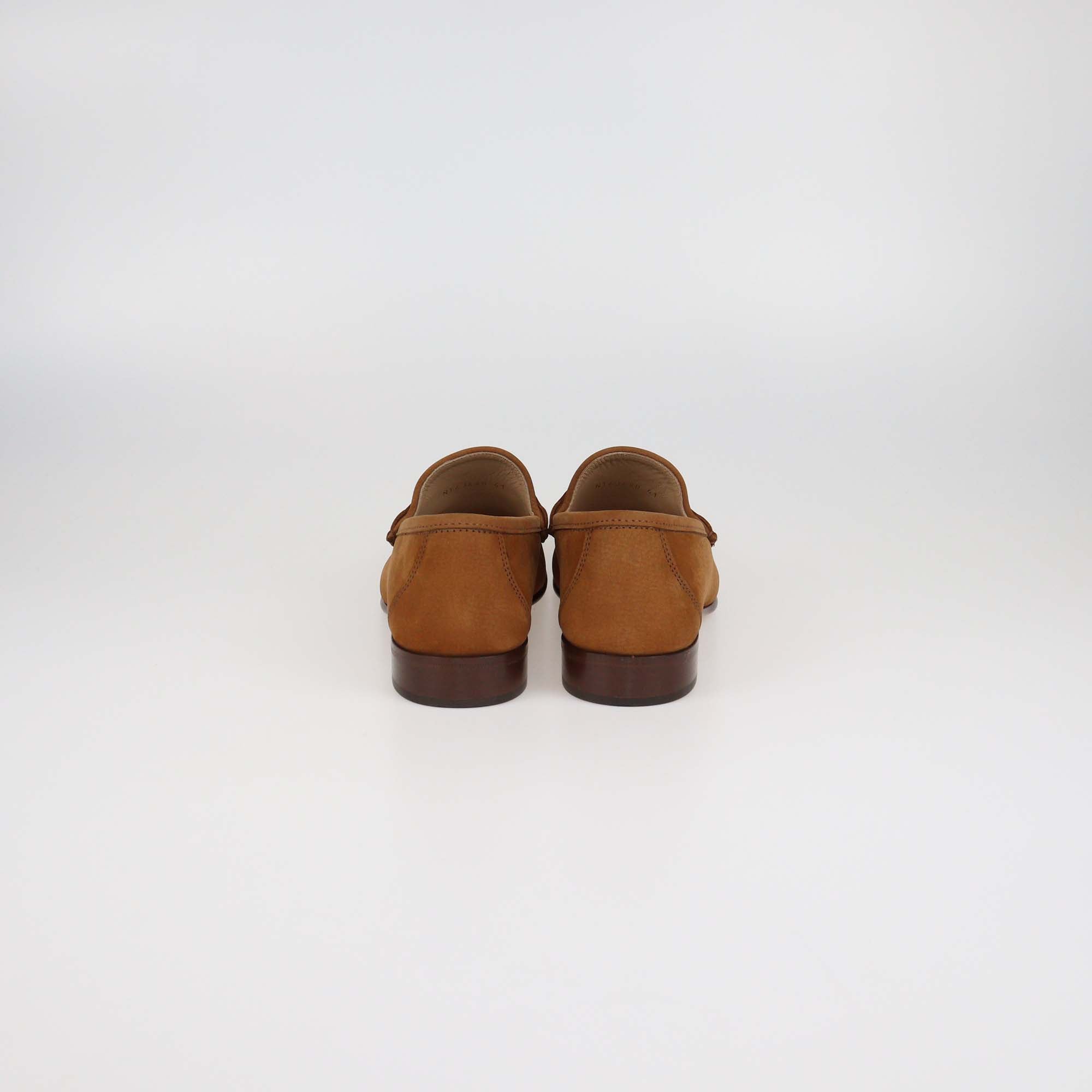 Valentino Tobacco VLogo Deerskin Nubuck Signature Loafers