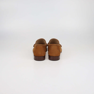 Valentino Tobacco VLogo Deerskin Nubuck Signature Loafers