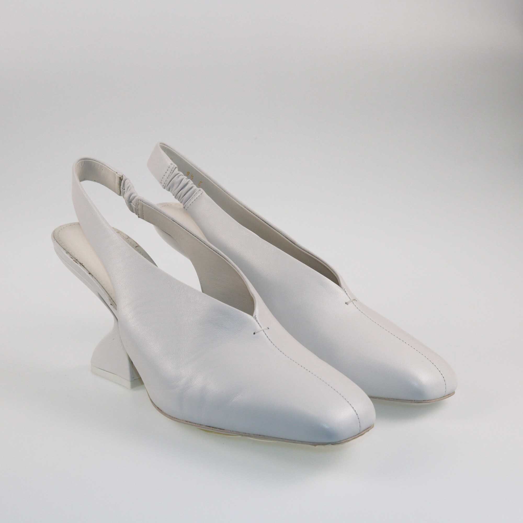 Salvatore Ferragamo White Sloane Slingback Pumps Shoes Salvatore Ferragamo 