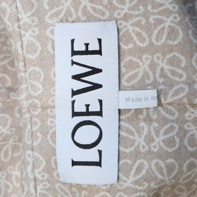 Loewe Beige Wool Melton Hooded Short Coat