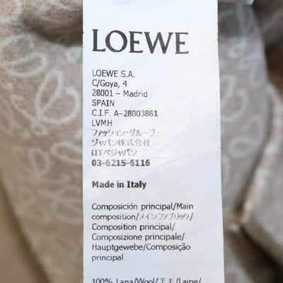 Loewe Beige Wool Melton Hooded Short Coat