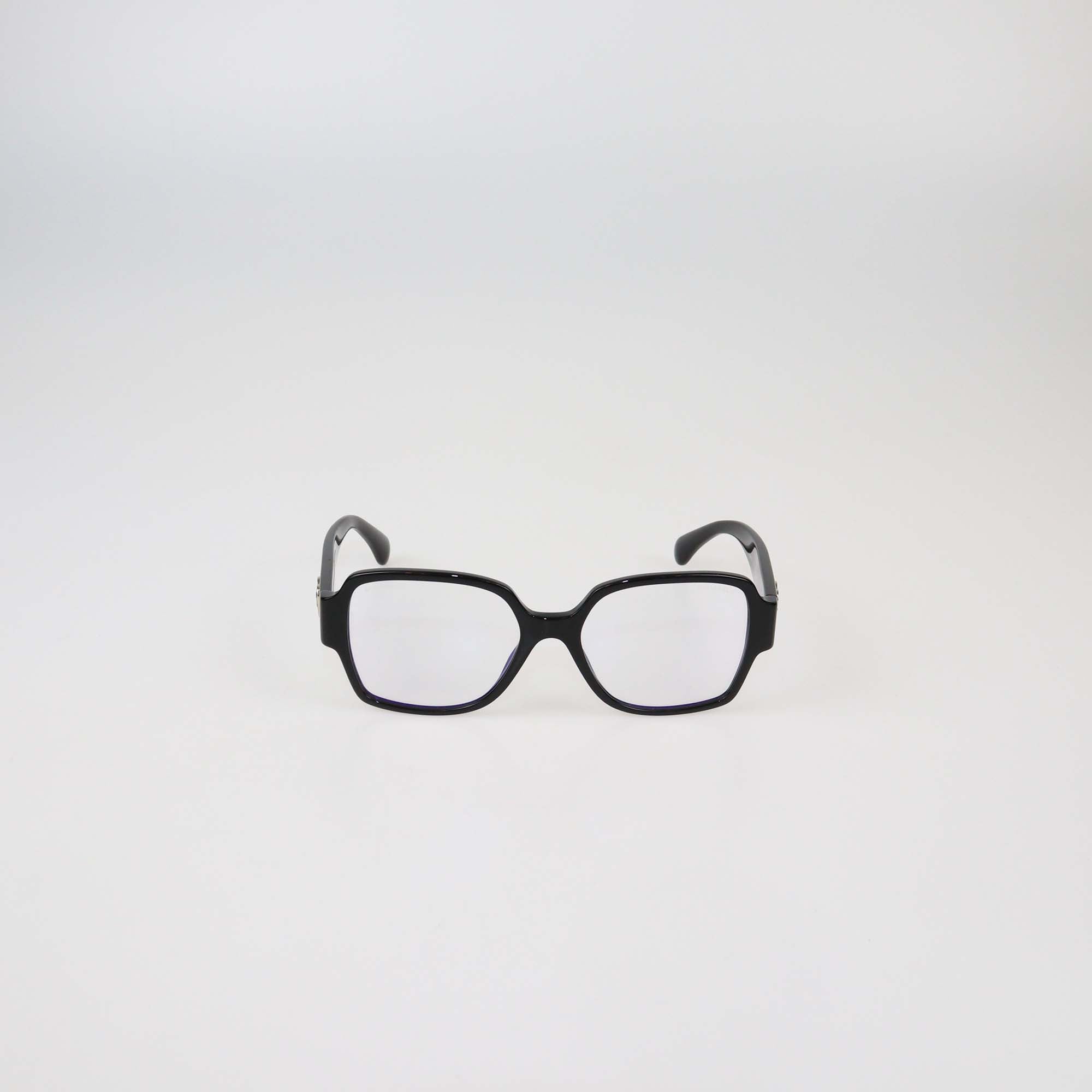 Chanel Black Square Blue Light Sunglasses