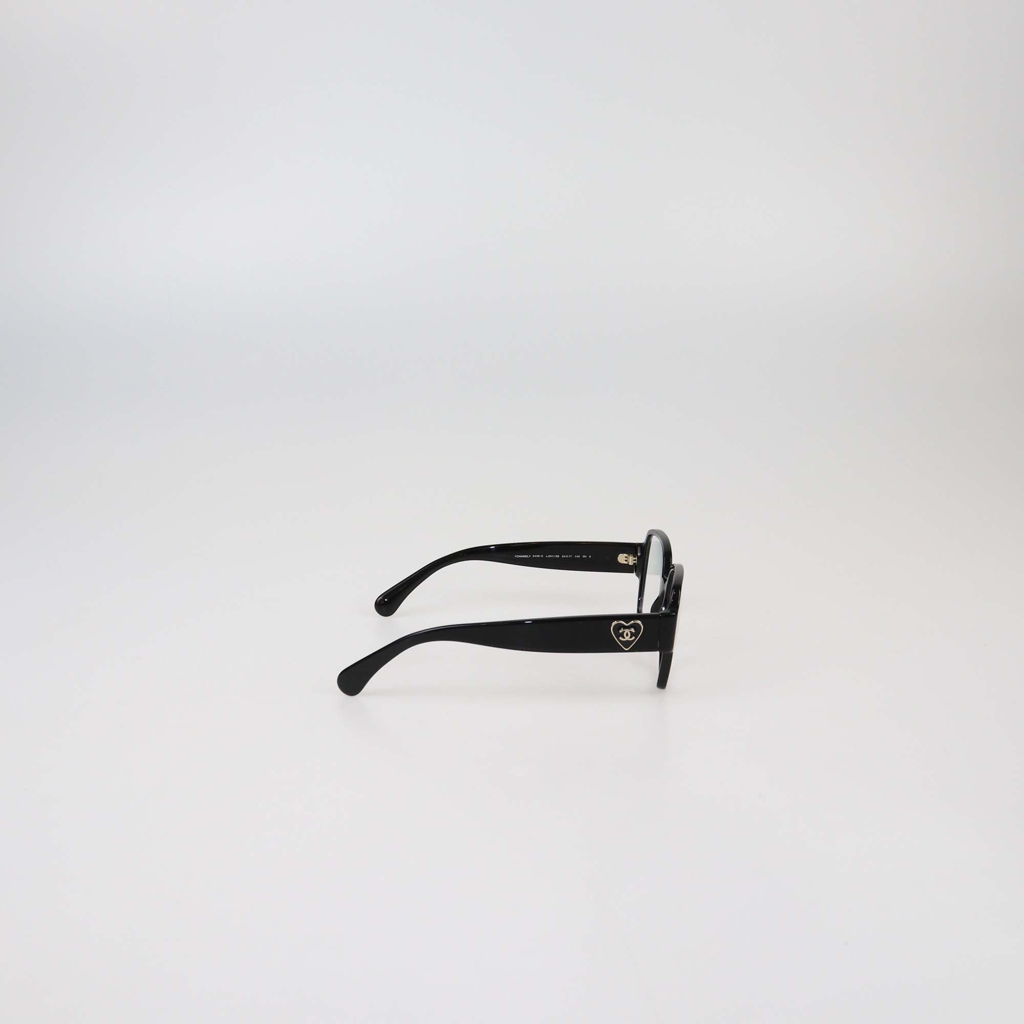 Chanel Black Square Blue Light Sunglasses