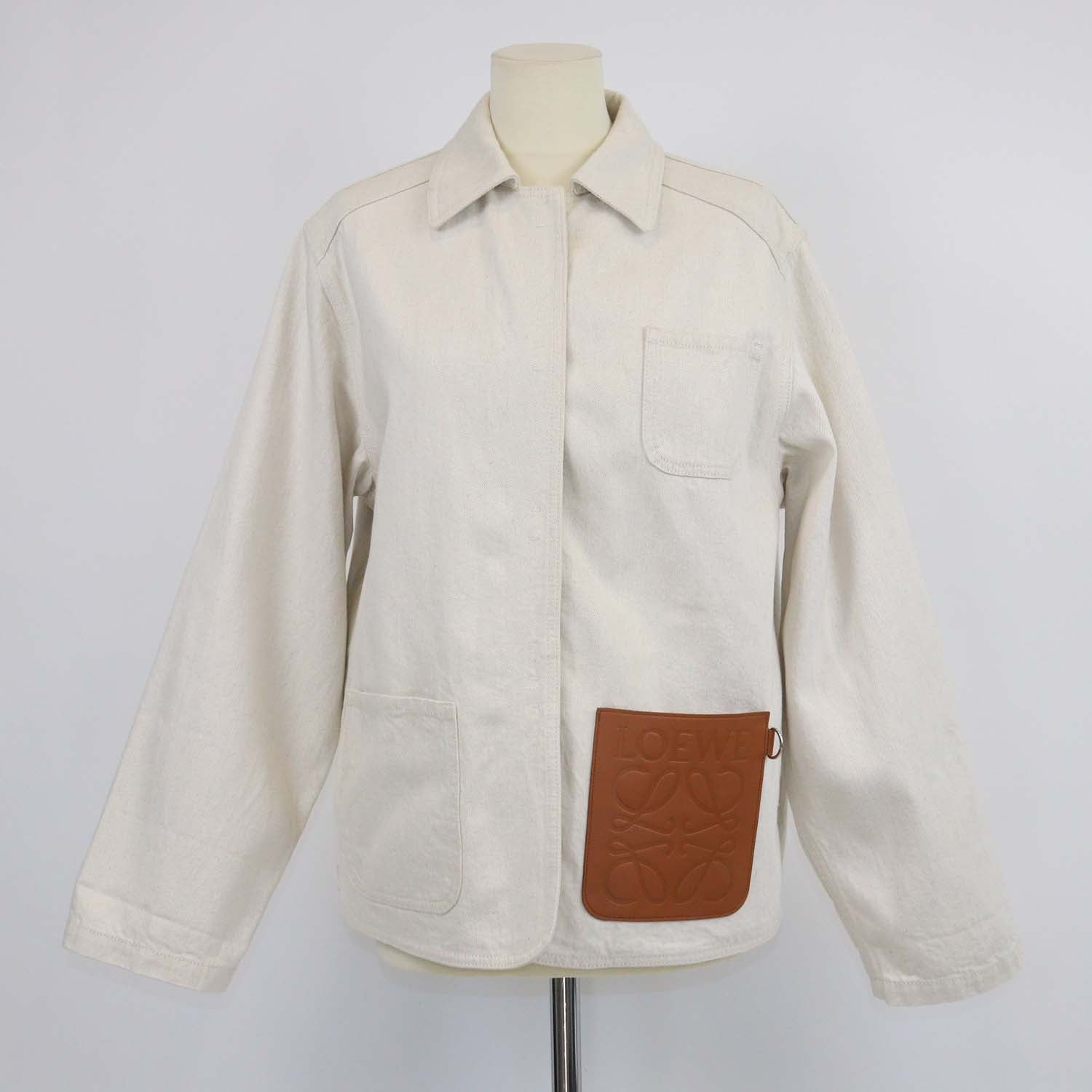 Loewe Light Beige Denim Workwear Jacket