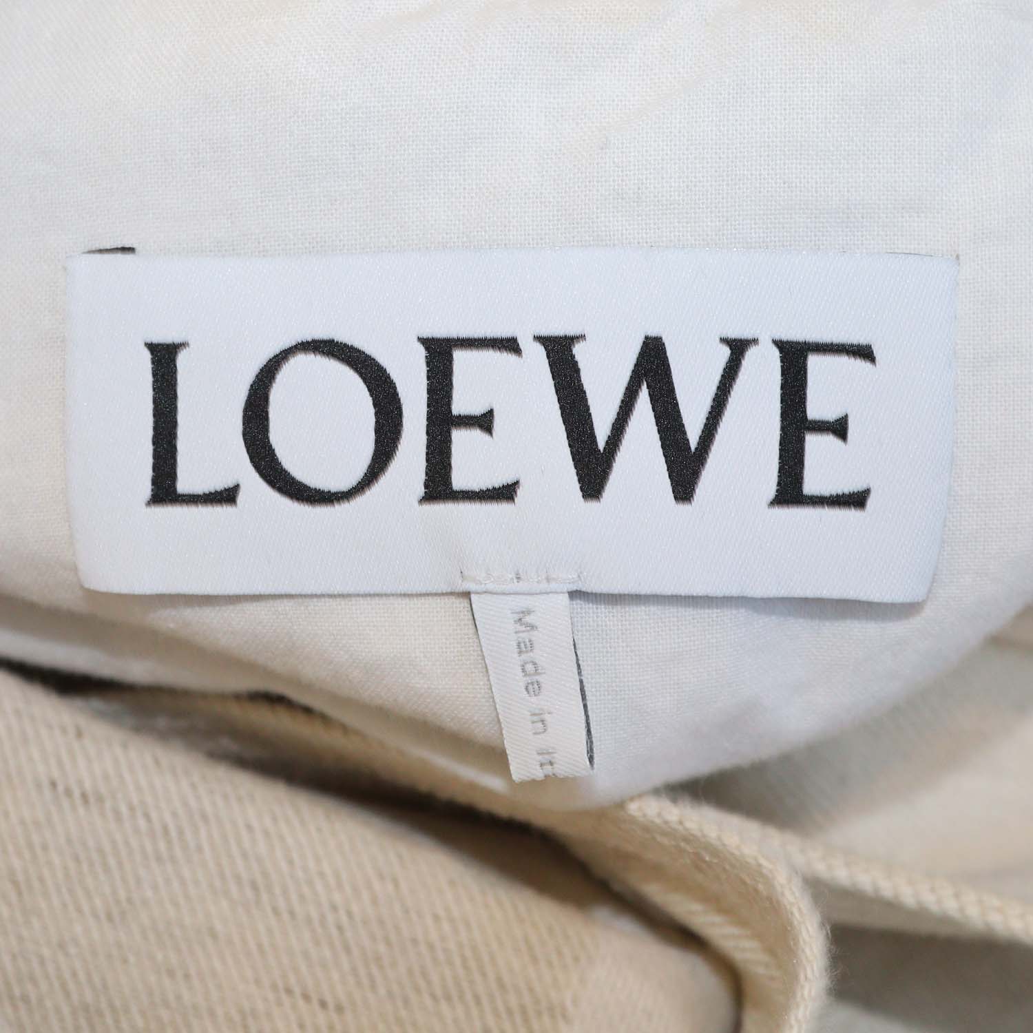 Loewe Light Beige Denim Workwear Jacket