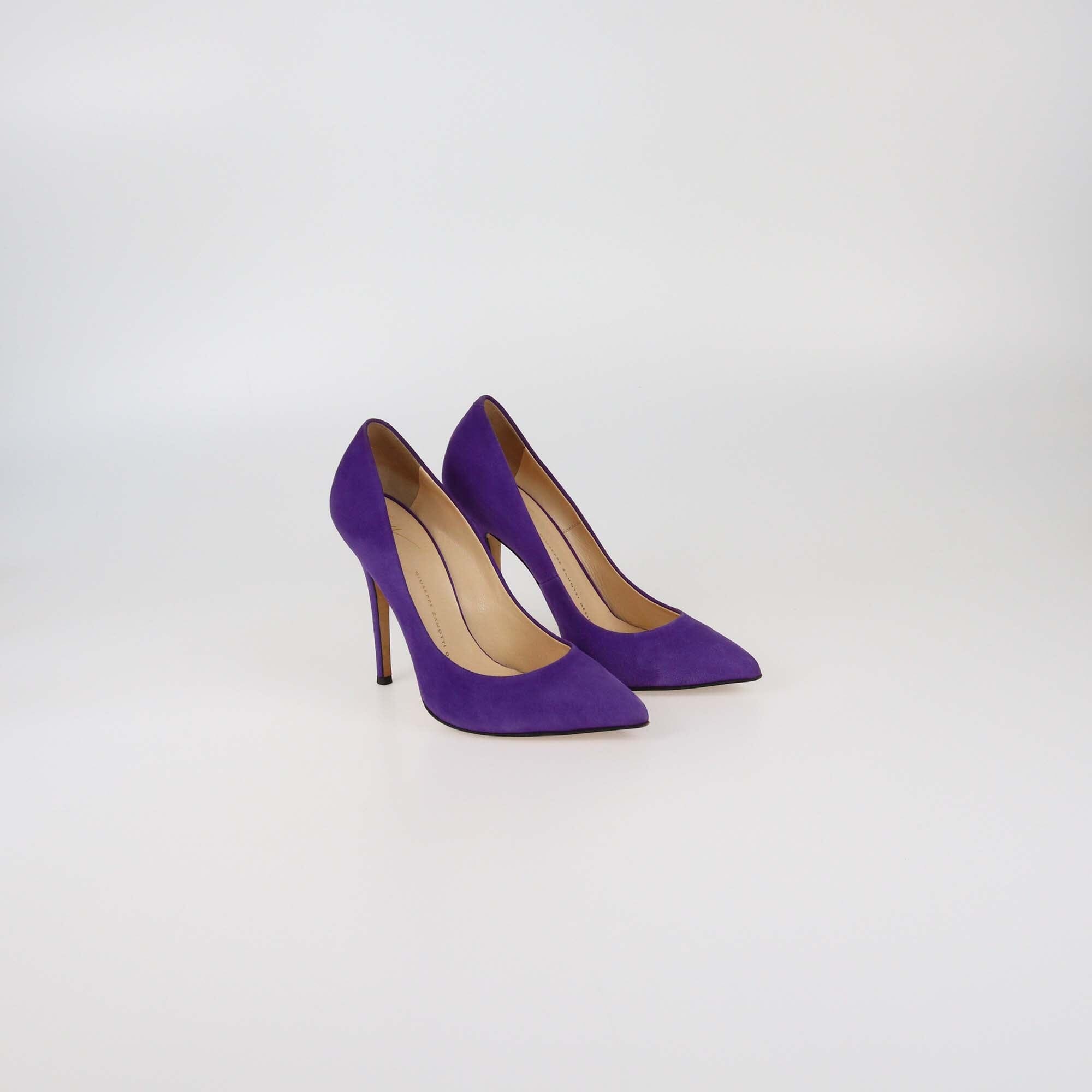 Giuseppe Zanotti Purple Pointed Toe Pumps Womens Guiseppe Zanotti 