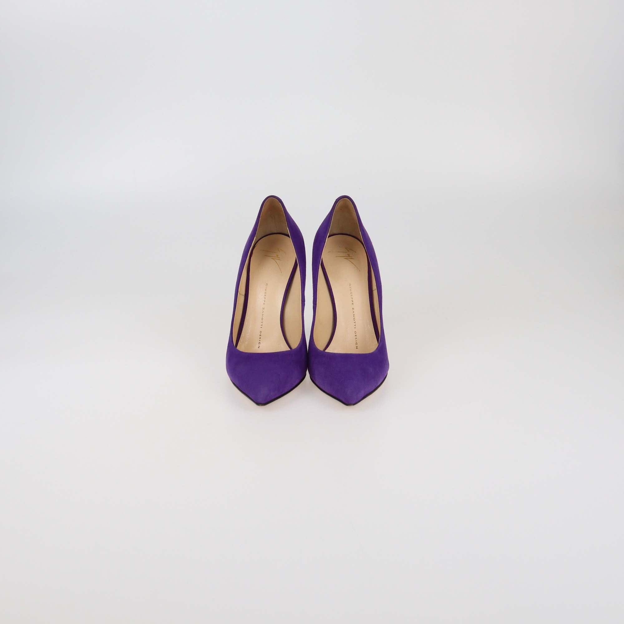 Giuseppe Zanotti Purple Pointed Toe Pumps Womens Guiseppe Zanotti 