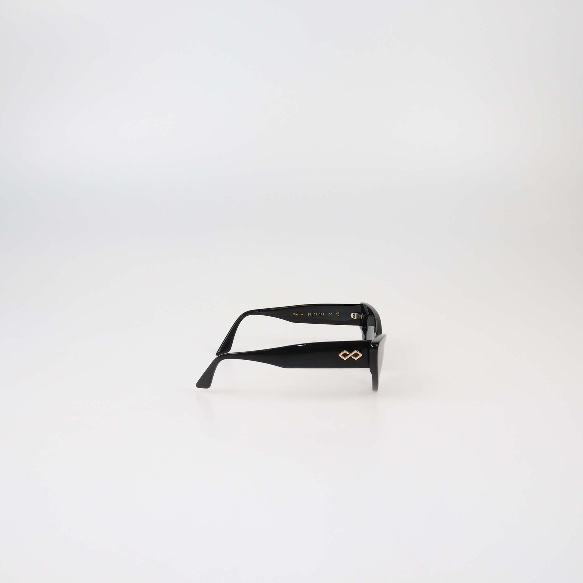 Karen Wazen Black Sienna Cat Eye Sunglasses