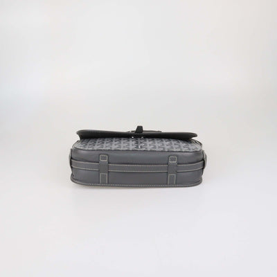Goyard Grey Goyardine Coated Canvas Belvedere MM Bag