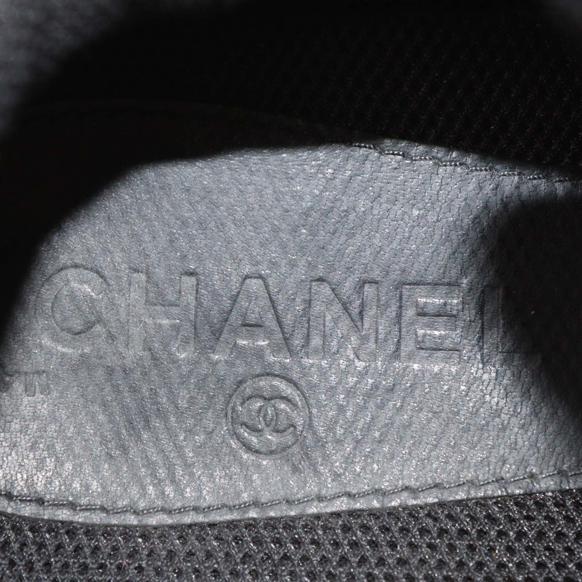 Chanel Black Velvet and Leather CC Logo Lace Up Sneakers