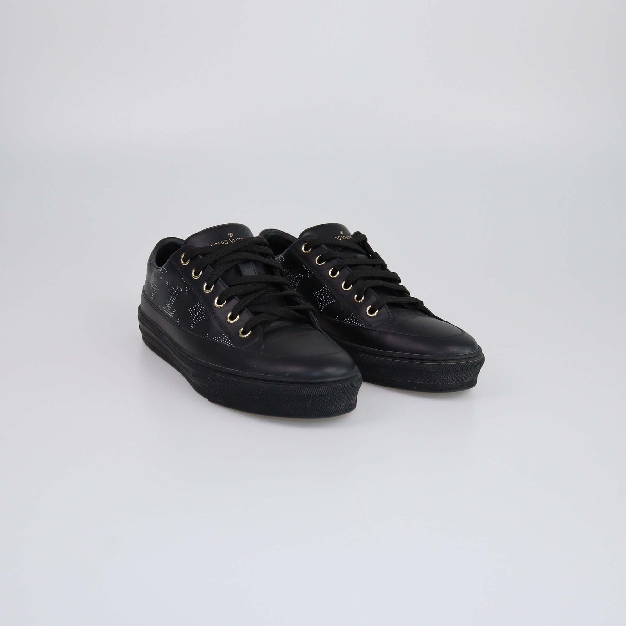 Louis Vuitton Black Monogram Stellar Low Top Sneakers Womens Louis Vuitton 