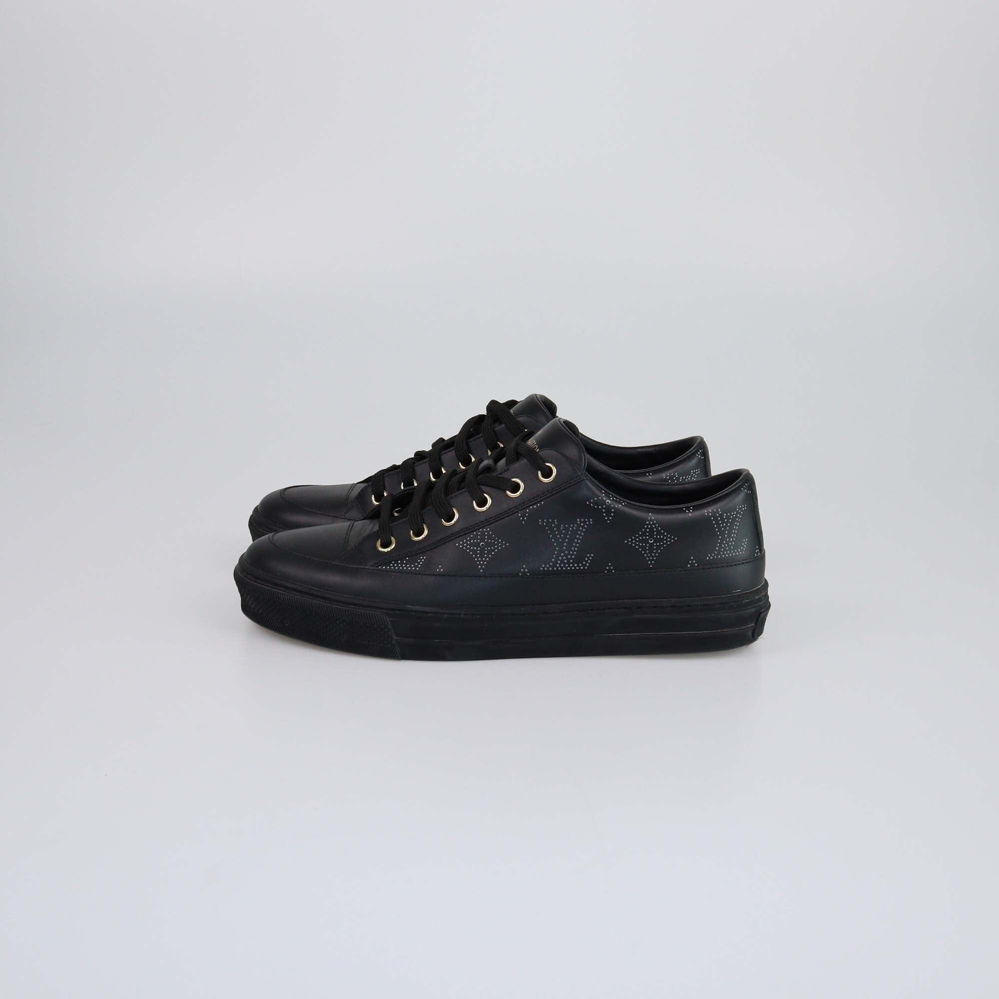 Louis Vuitton Black Monogram Stellar Low Top Sneakers Womens Louis Vuitton 