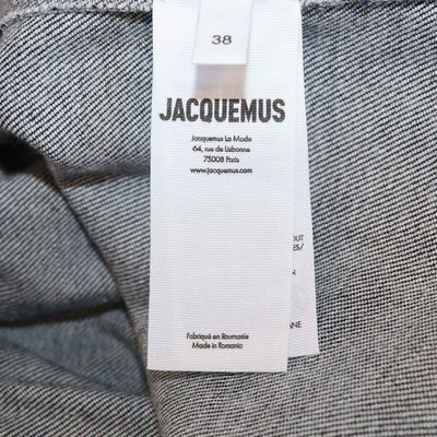 Jacquemus Dark Blue Denim The Amelo de-Nimes Pleated Mini Short