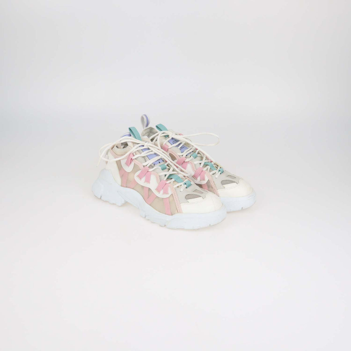MCQ by Alexander McQueen Multicolor Mesh and Faux Leather BR-7Orbyt Descender Sneakers