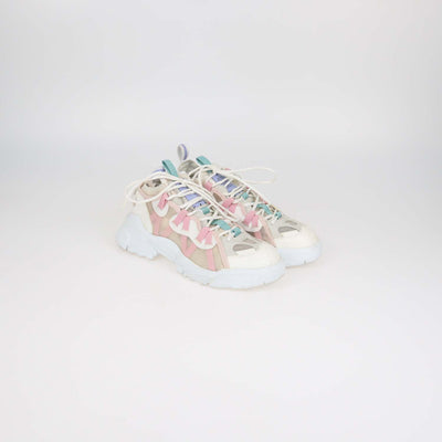 MCQ by Alexander McQueen Multicolor Mesh and Faux Leather BR-7Orbyt Descender Sneakers