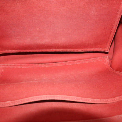 Hermes Red Canvas Cabag Elan PM Tote Bag