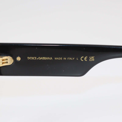 Dolce & Gabbana Black Acetate Cat Eye Sunglasses