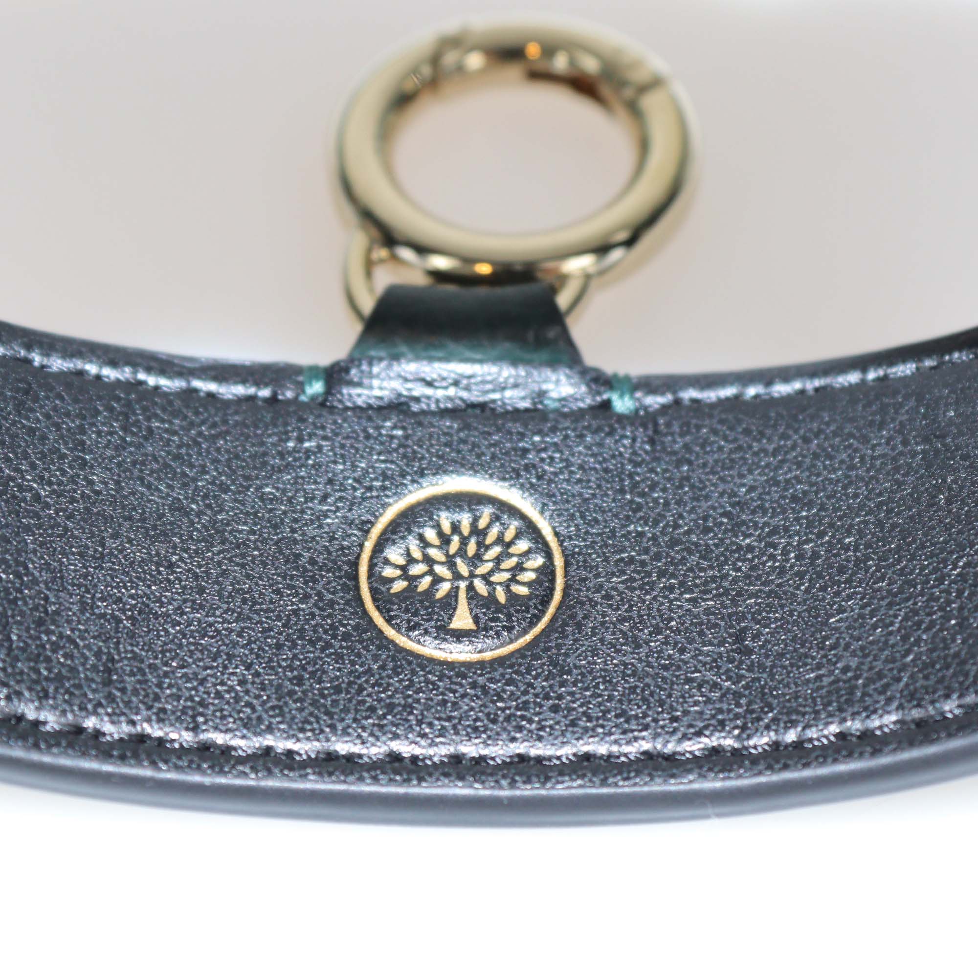 Mulberry Green Leather Crossbody Bottle Holder
